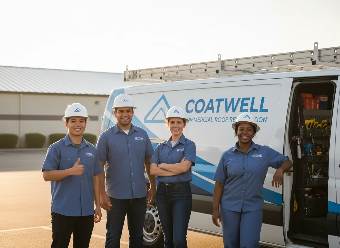 Commercial roof coating company in Fisher, LA